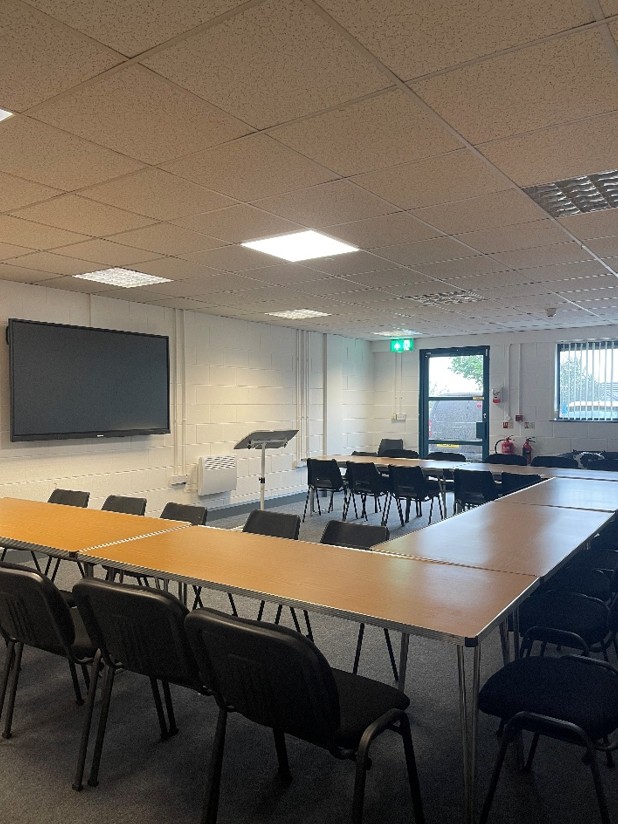 Small meeting room with kitchen facilities